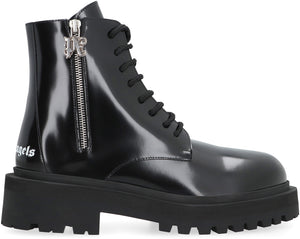 Leather combat boots-1